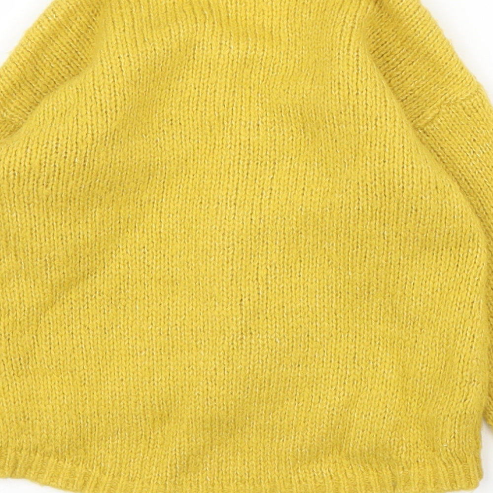 NEXT Girls Yellow   Cardigan Jumper Size 3 Years