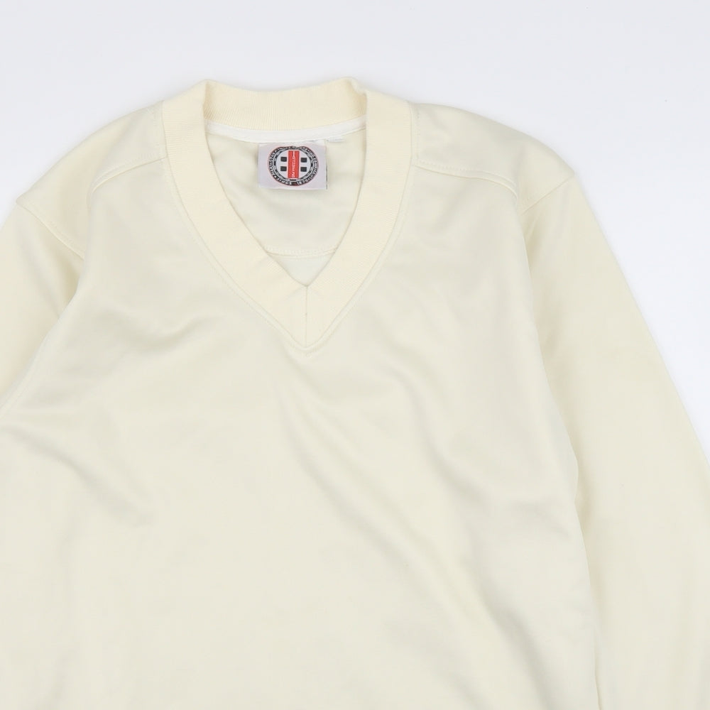 Gray Nicolls Mens Ivory   Pullover Jumper Size M  - Cricket