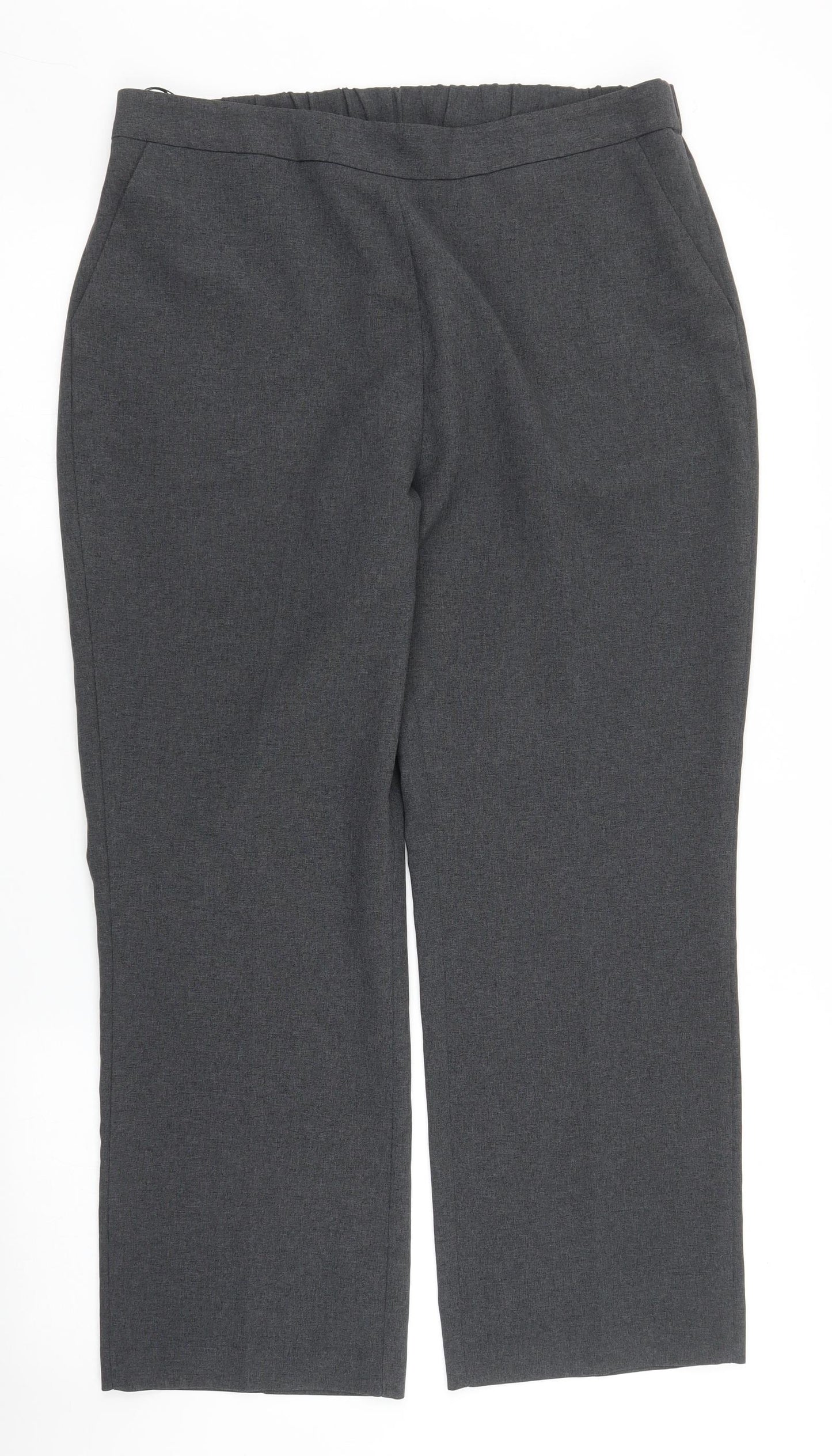 Preworn Womens Grey   Trousers  Size 14 L26 in