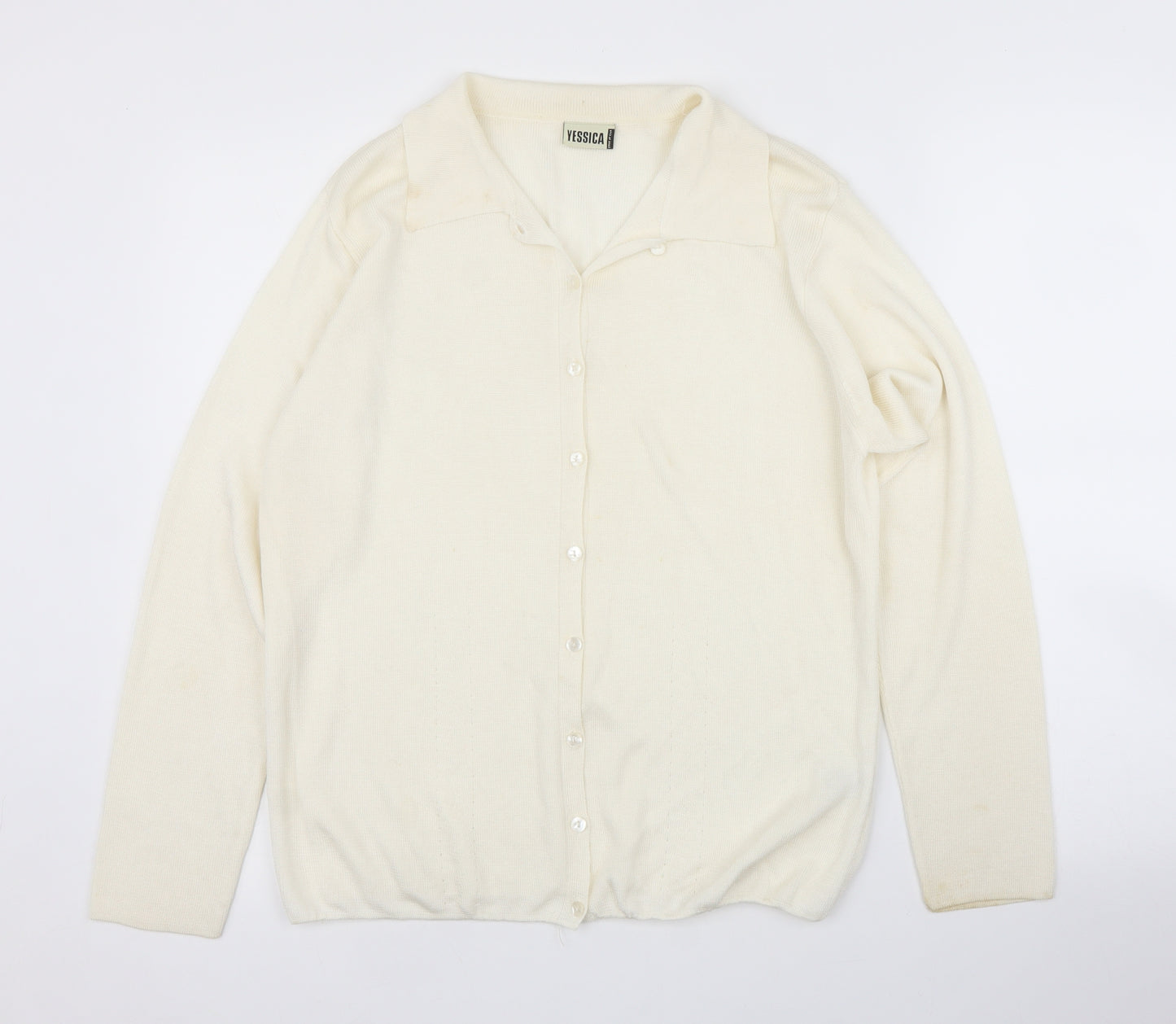 C&A Womens Ivory   Cardigan Jumper Size M