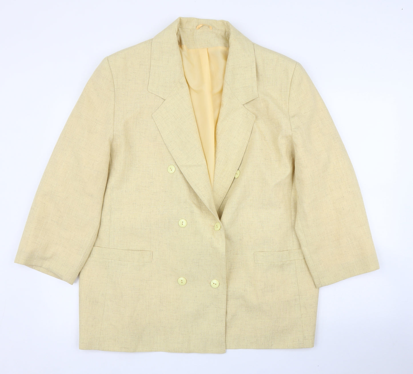 C&A Womens Yellow   Jacket Blazer Size 20
