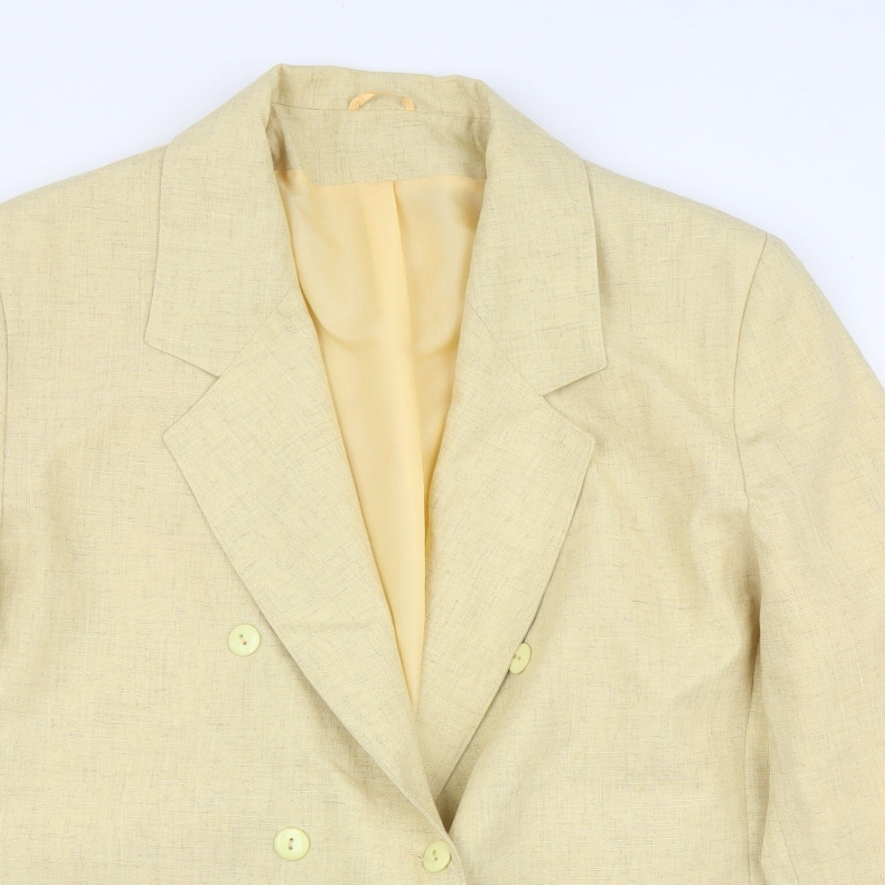 C&A Womens Yellow   Jacket Blazer Size 20