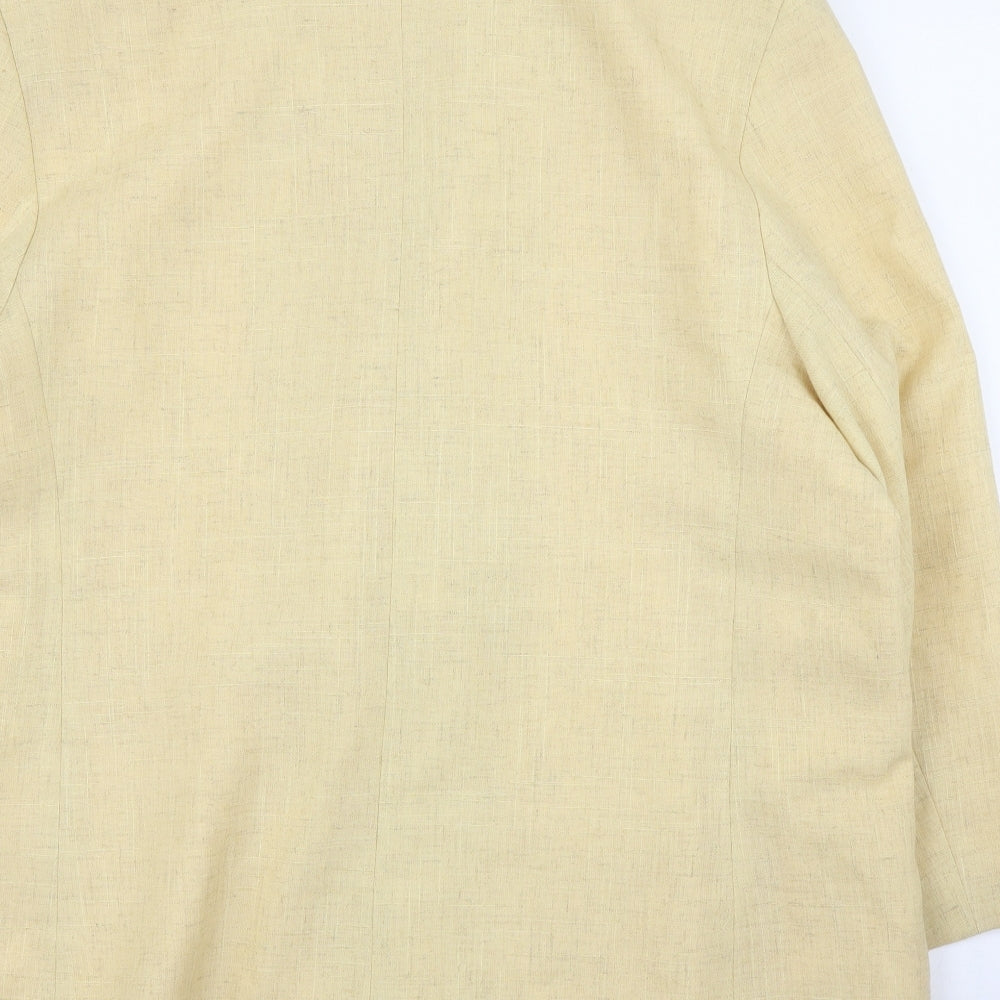 C&A Womens Yellow   Jacket Blazer Size 20