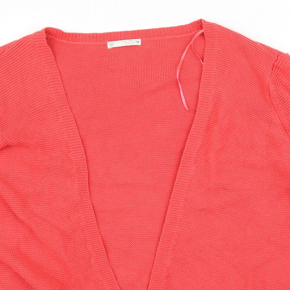 Preworn Womens Pink   Cardigan Jumper Size 14