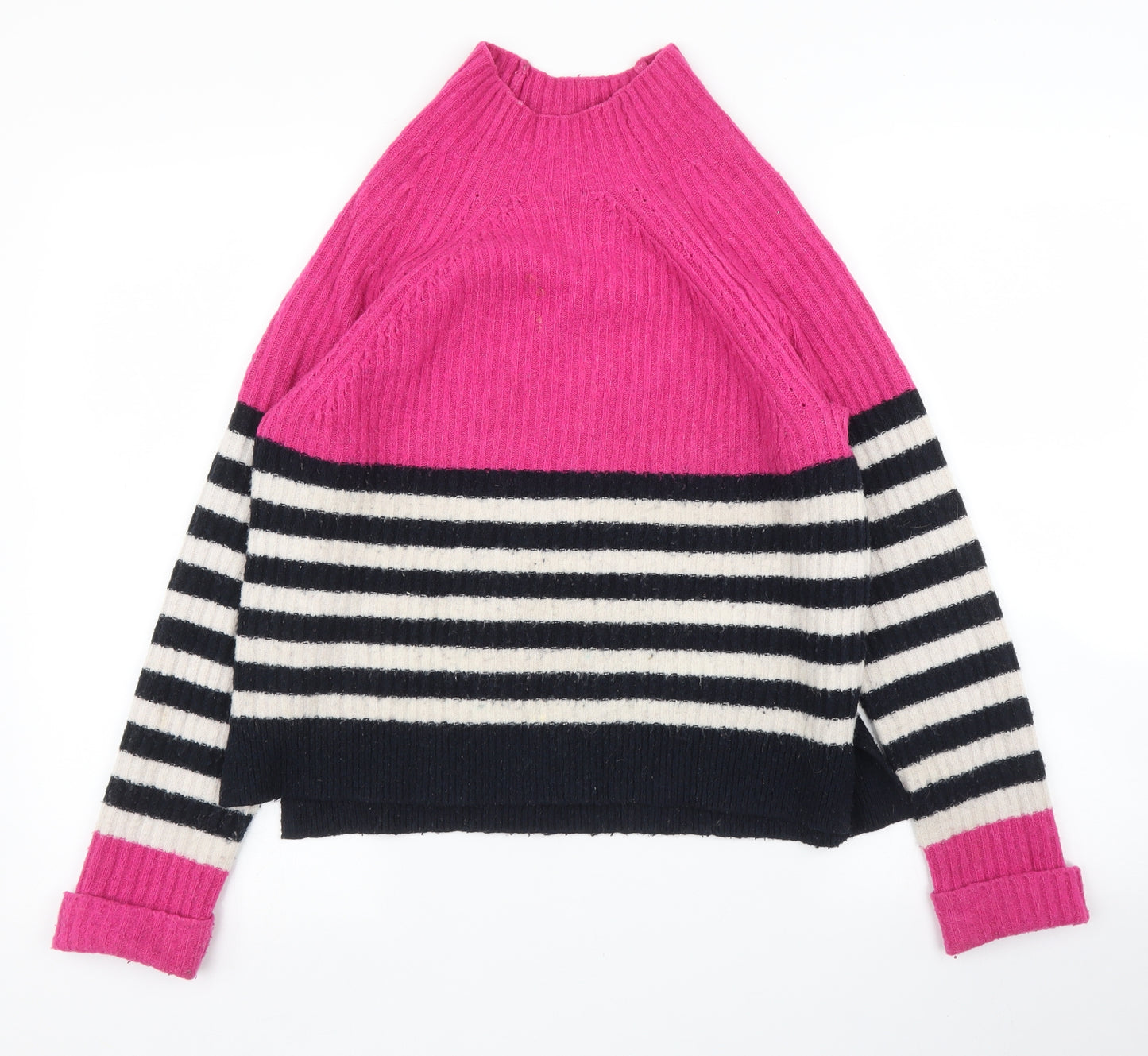 NEXT Womens Pink Striped  Pullover Jumper Size XS