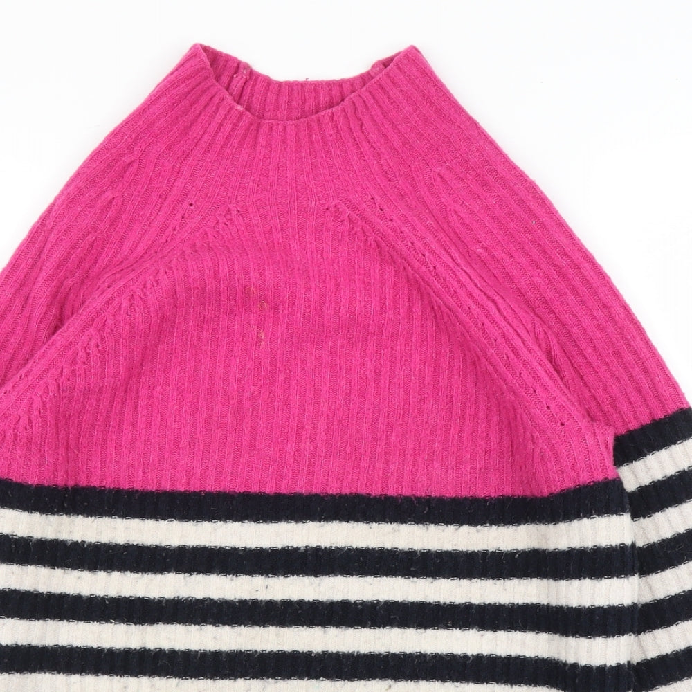 NEXT Womens Pink Striped  Pullover Jumper Size XS