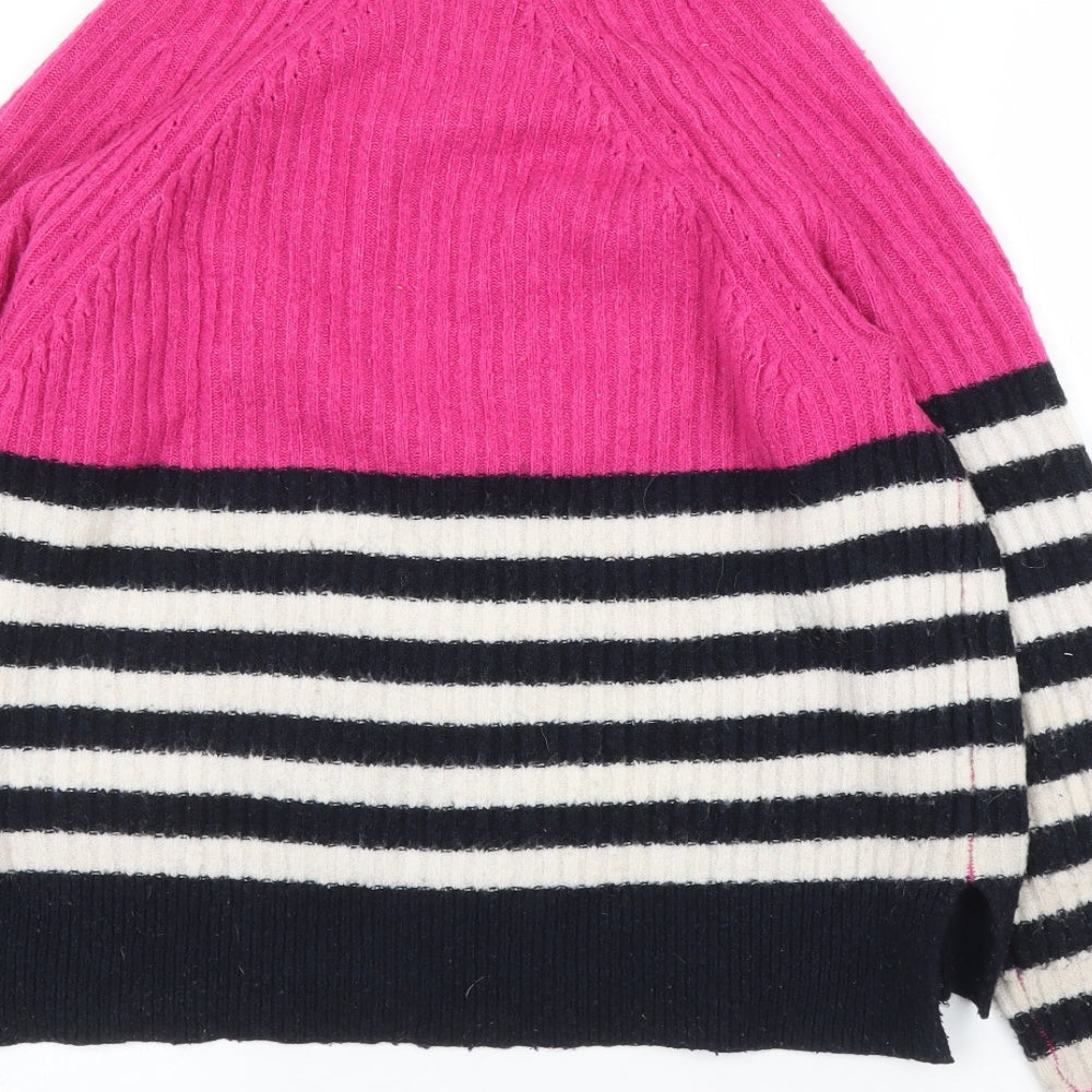 NEXT Womens Pink Striped  Pullover Jumper Size XS