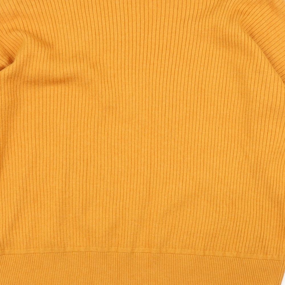 Nutmeg Womens Yellow   Pullover Jumper Size 18