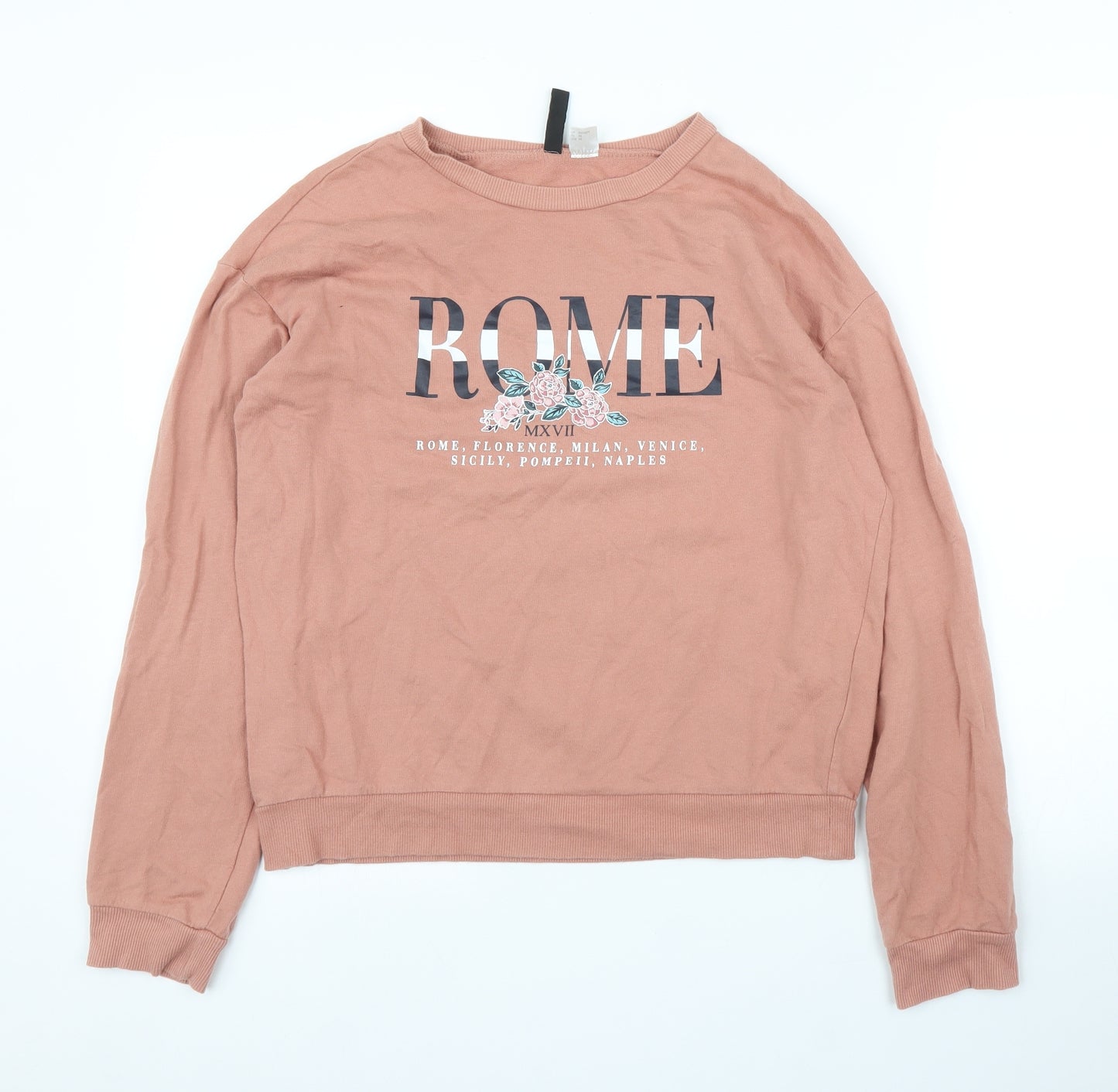 H&M Womens Pink   Pullover Jumper Size XS