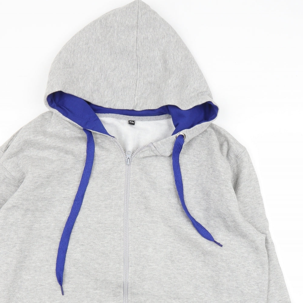 Preworn Mens Grey   Full Zip Hoodie Size XL