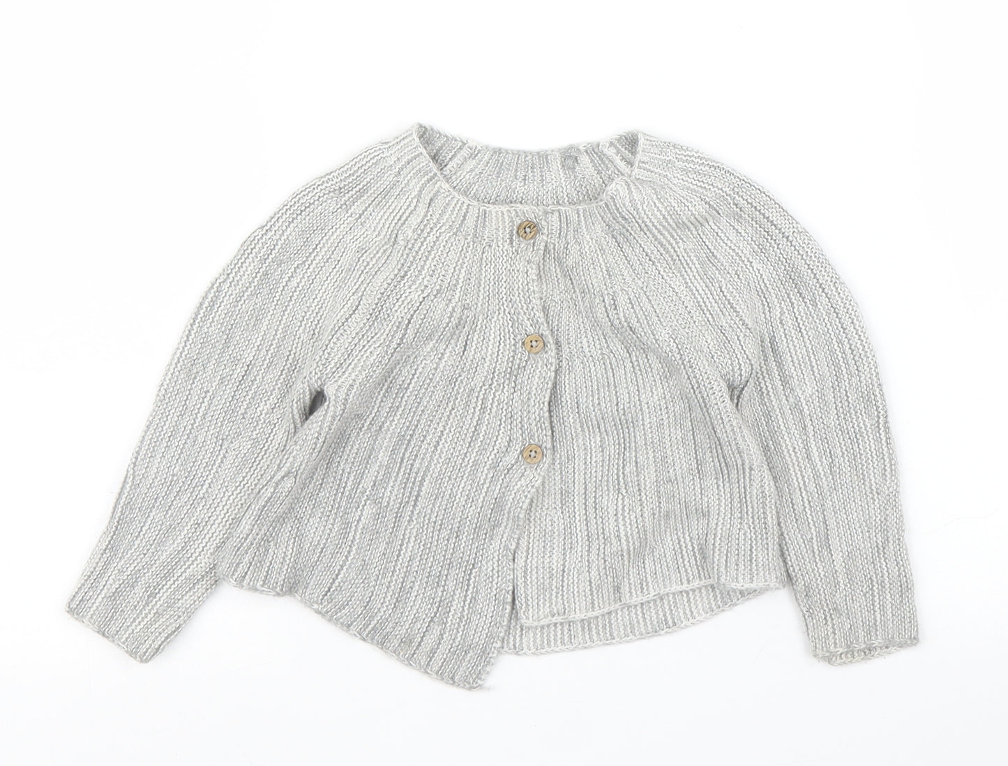 TU Girls Grey   Cardigan Jumper Size 6-9 Months