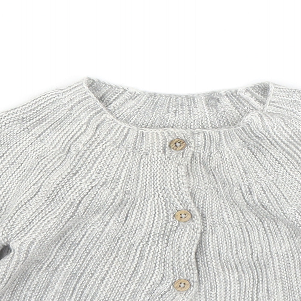 TU Girls Grey   Cardigan Jumper Size 6-9 Months