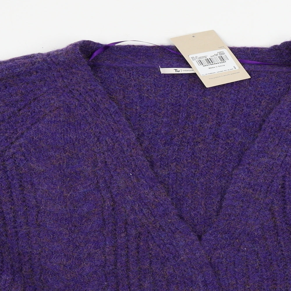 TU Womens Purple   Cardigan Jumper Size 22