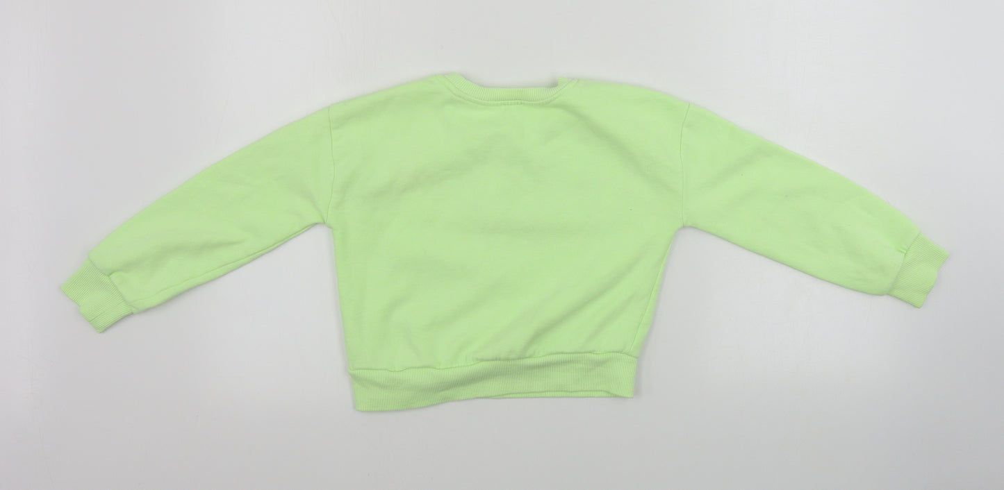 River Island  Girls Green   Pullover Jumper Size 7-8 Years