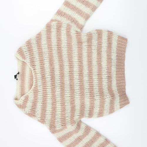 New Look  Womens Beige Striped  Pullover Jumper Size S