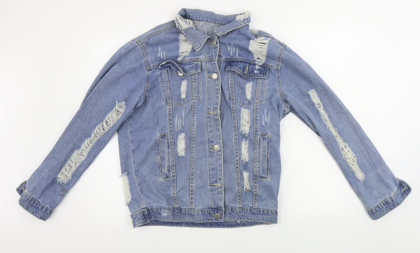 Preworn Womens Blue   Jacket Coat Size L