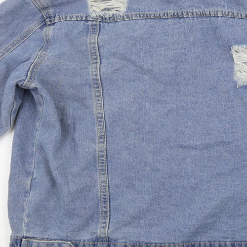 Preworn Womens Blue   Jacket Coat Size L