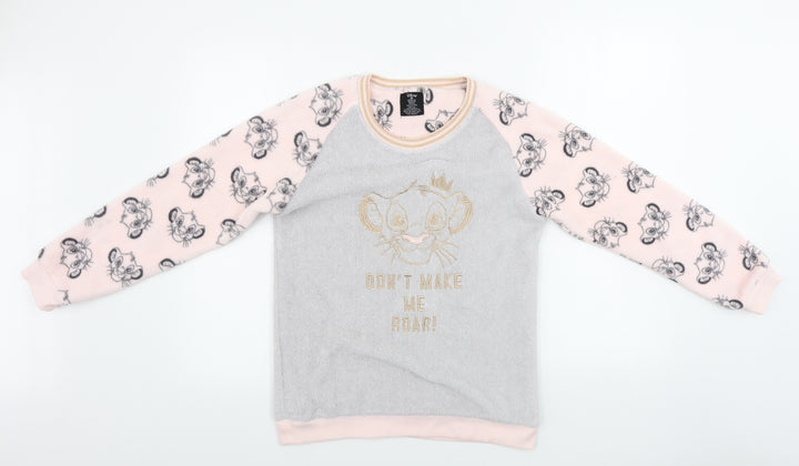 Disney Womens Grey Pullover Jumper Size XS - Lion King