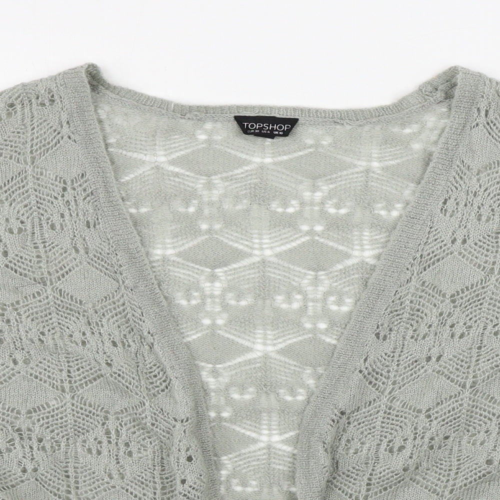 Topshop  Womens Green   Cardigan Jumper Size 10