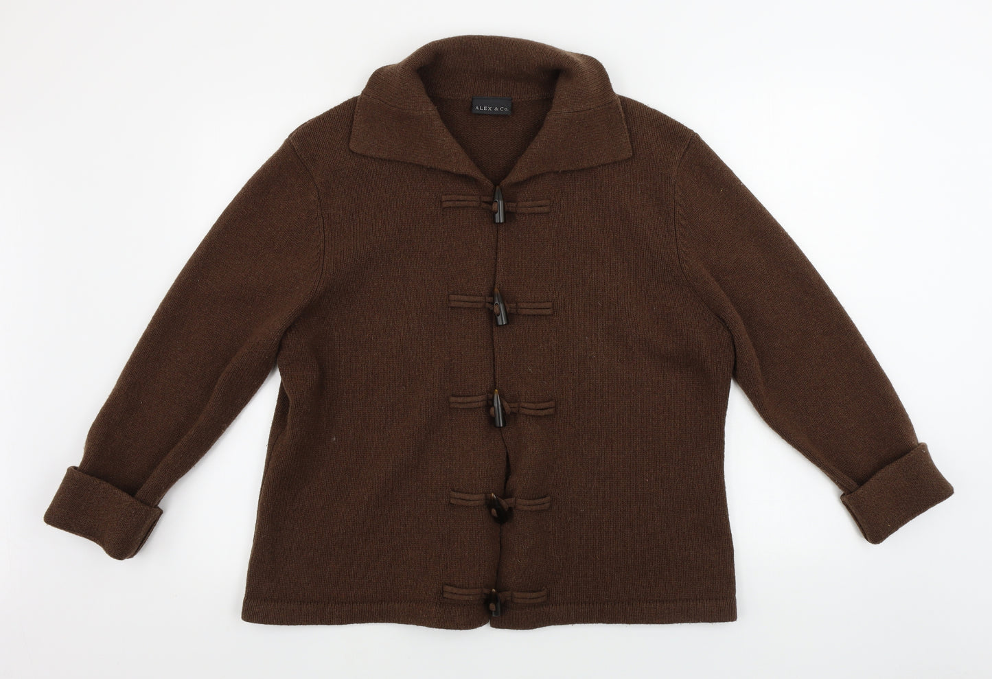ALEX&CO  Womens Brown   Cardigan Jumper Size 16
