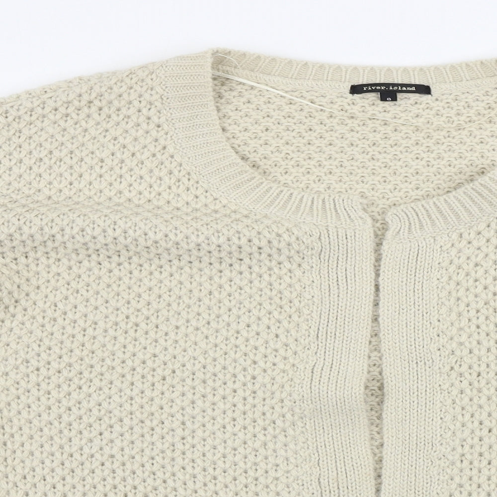 River Island  Womens Beige   Cardigan Jumper Size 8