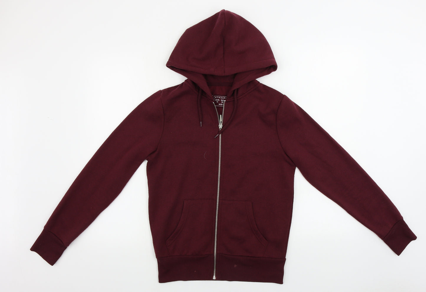 Atmosphere  Womens Red   Full Zip Hoodie Size 10