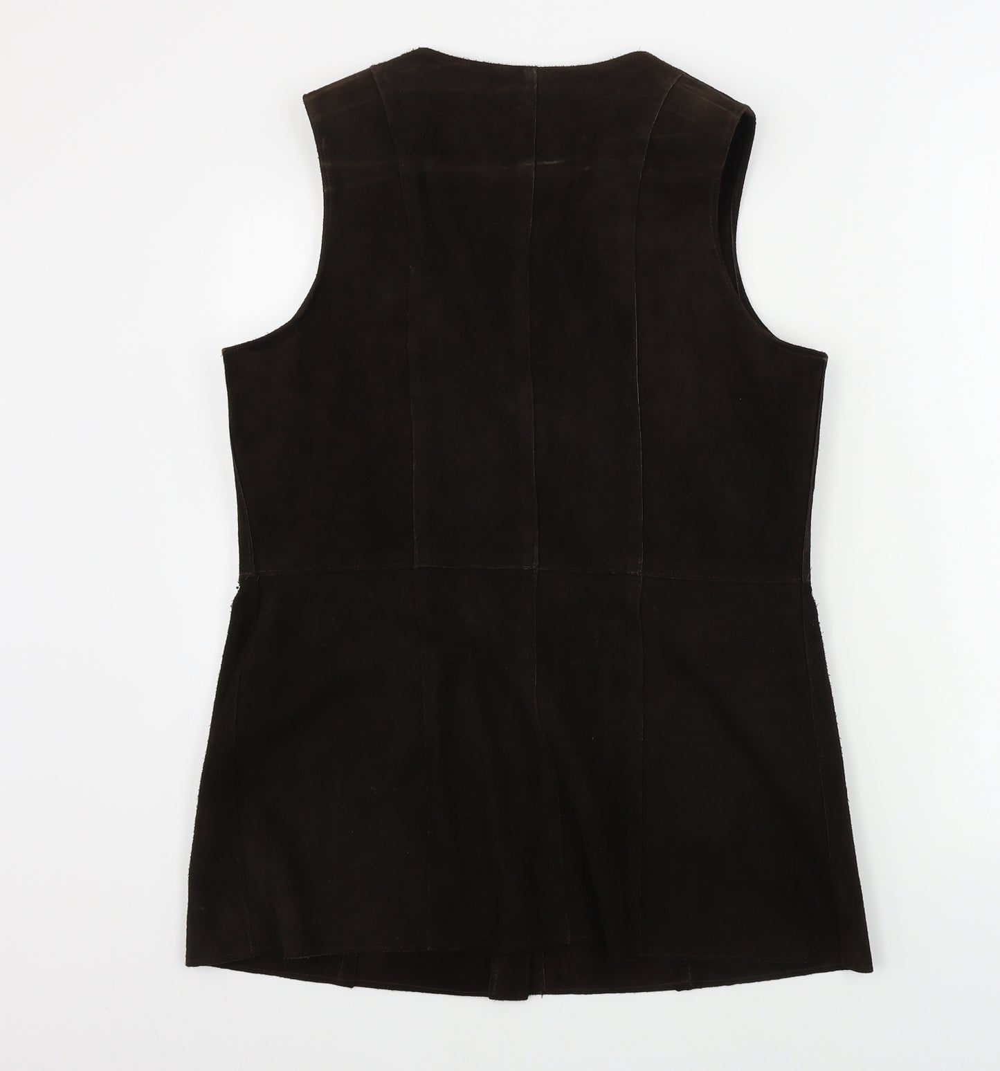 Preworn  Womens Brown   Jacket Suit Waistcoat Size 18