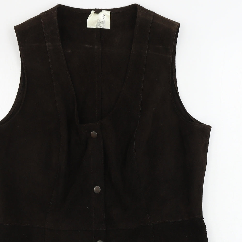 Preworn  Womens Brown   Jacket Suit Waistcoat Size 18