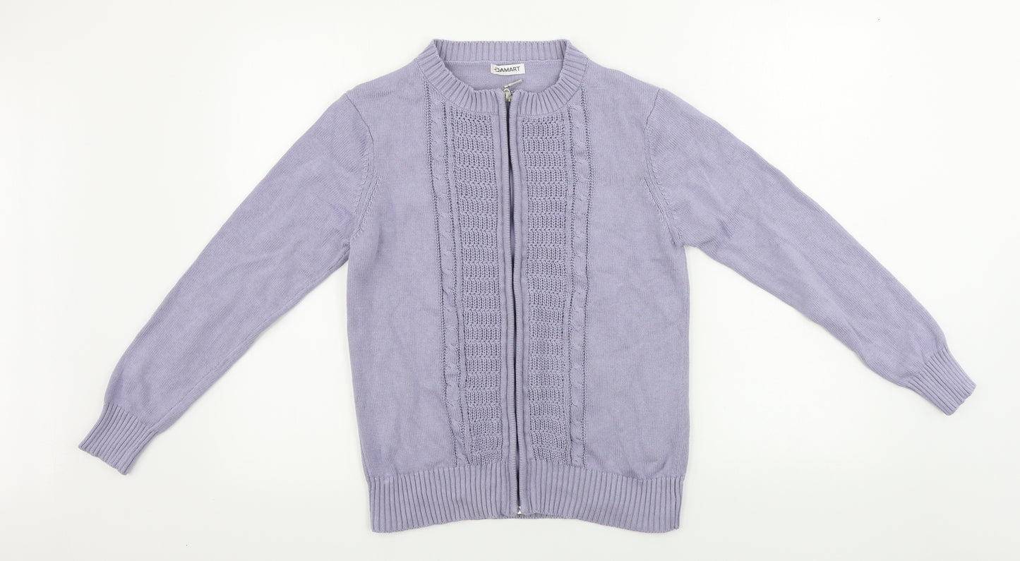 Damart Womens Purple   Cardigan Jumper Size S