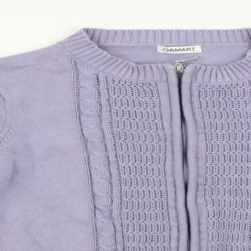 Damart Womens Purple   Cardigan Jumper Size S