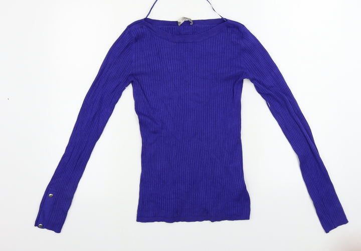 Oasis  Womens Blue   Pullover Jumper Size S