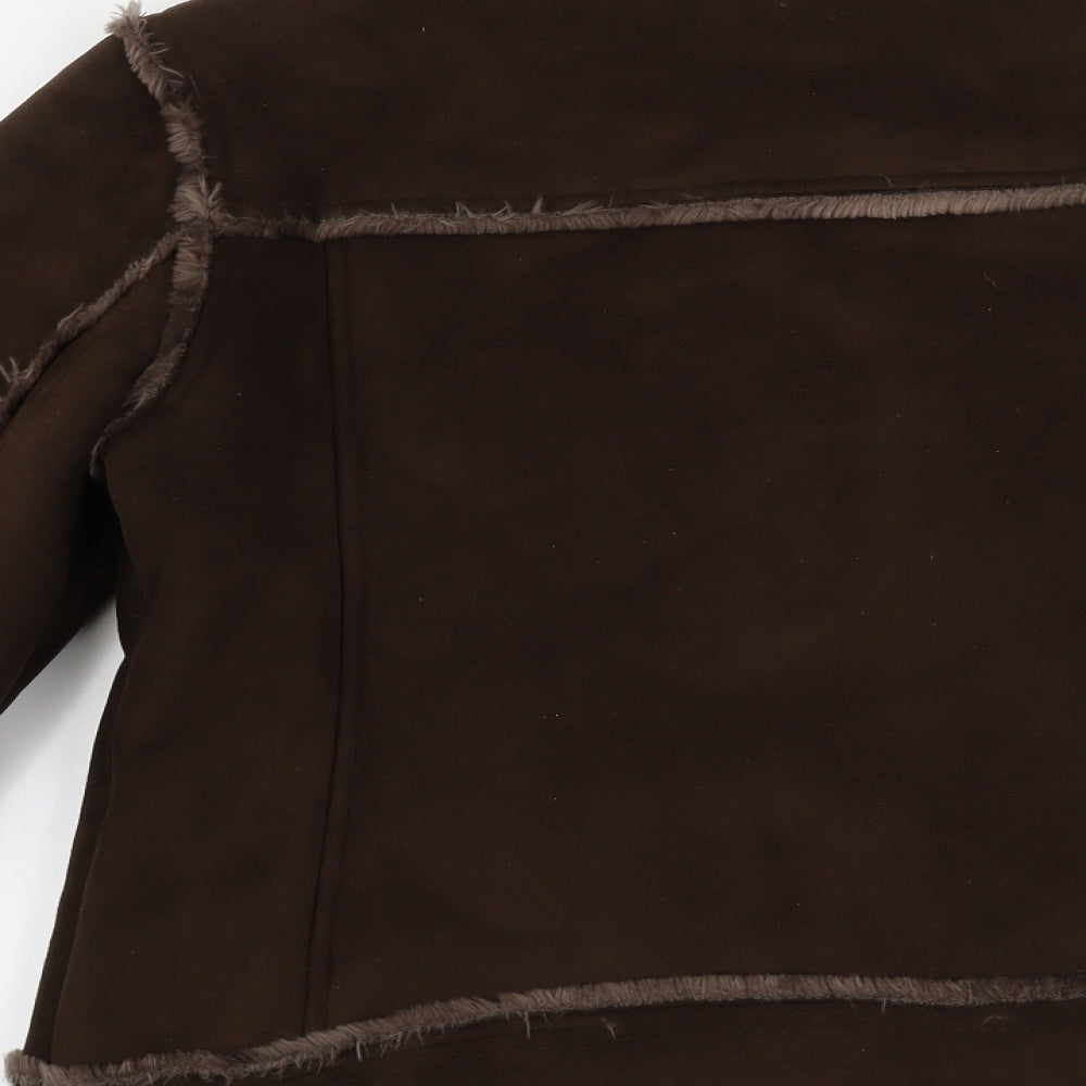Marks and Spencer  Womens Brown Paisley  Jacket Coat Size 14