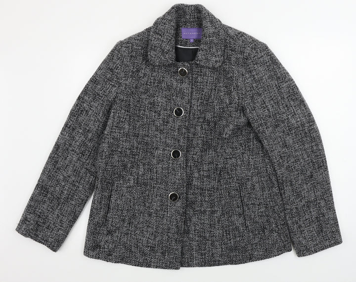 Anthology Womens Grey Jacket Coat Size 14