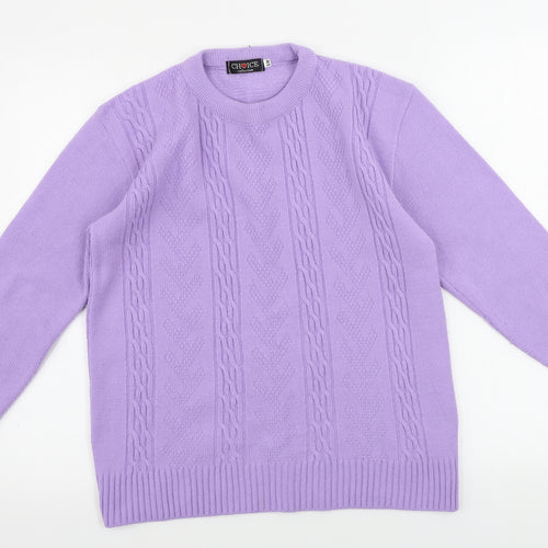 choice Womens Purple   Pullover Jumper Size M