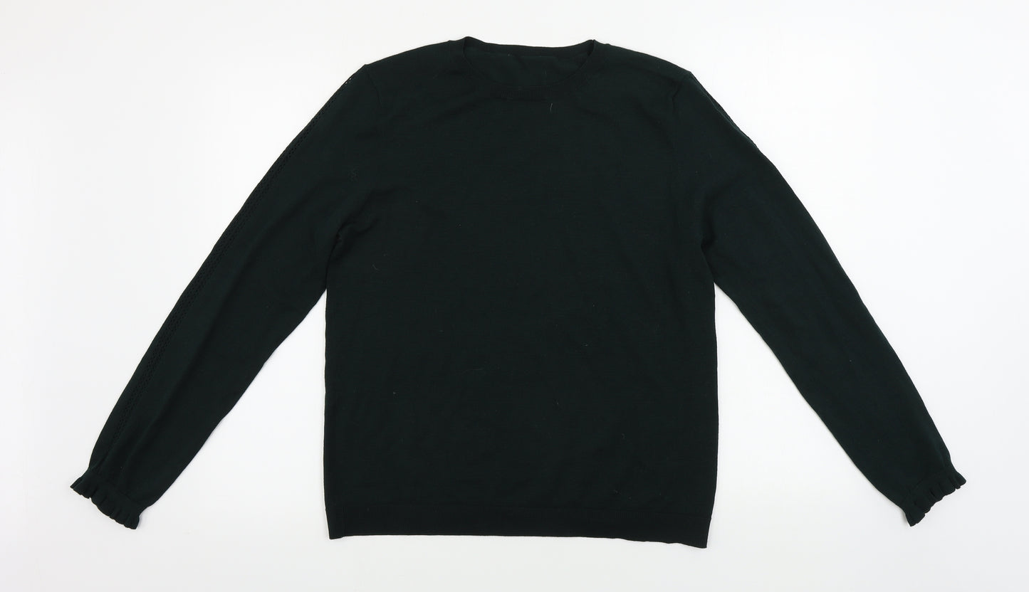 Warehouse Womens Green   Pullover Jumper Size 18