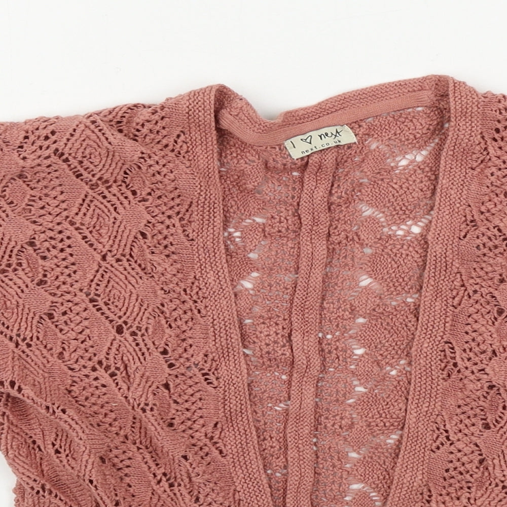 NEXT  Girls Pink   Cardigan Jumper Size 3-4 Years