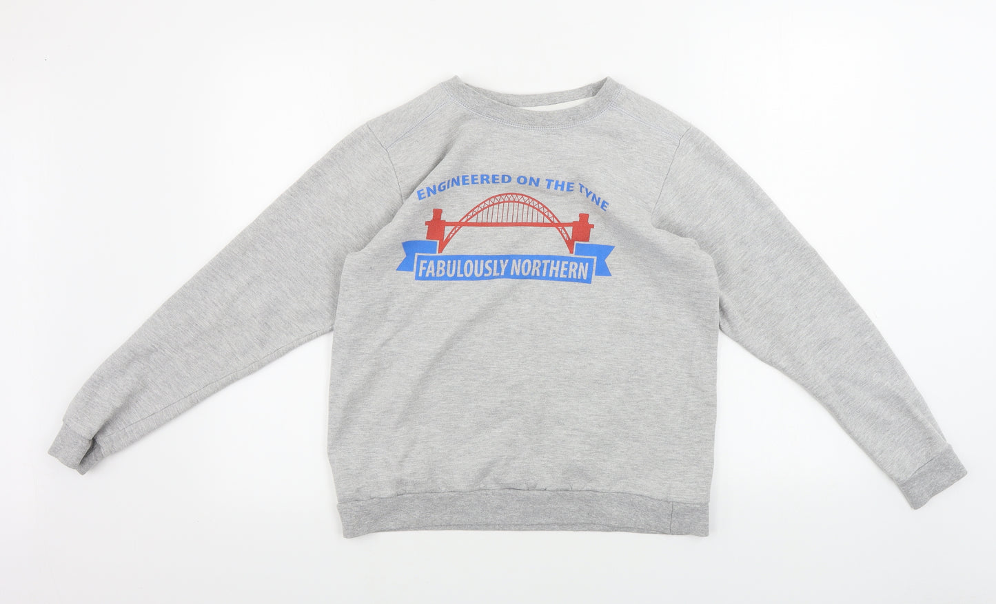 Anvil Womens Grey   Pullover Jumper Size S