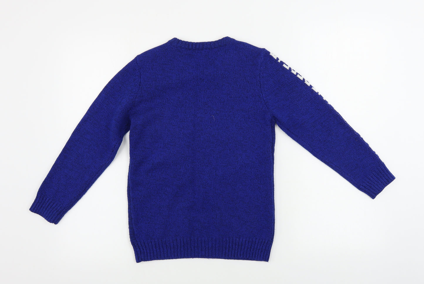 F&F Boys Blue   Pullover Jumper Size 8-9 Years  - Christmas Jumper