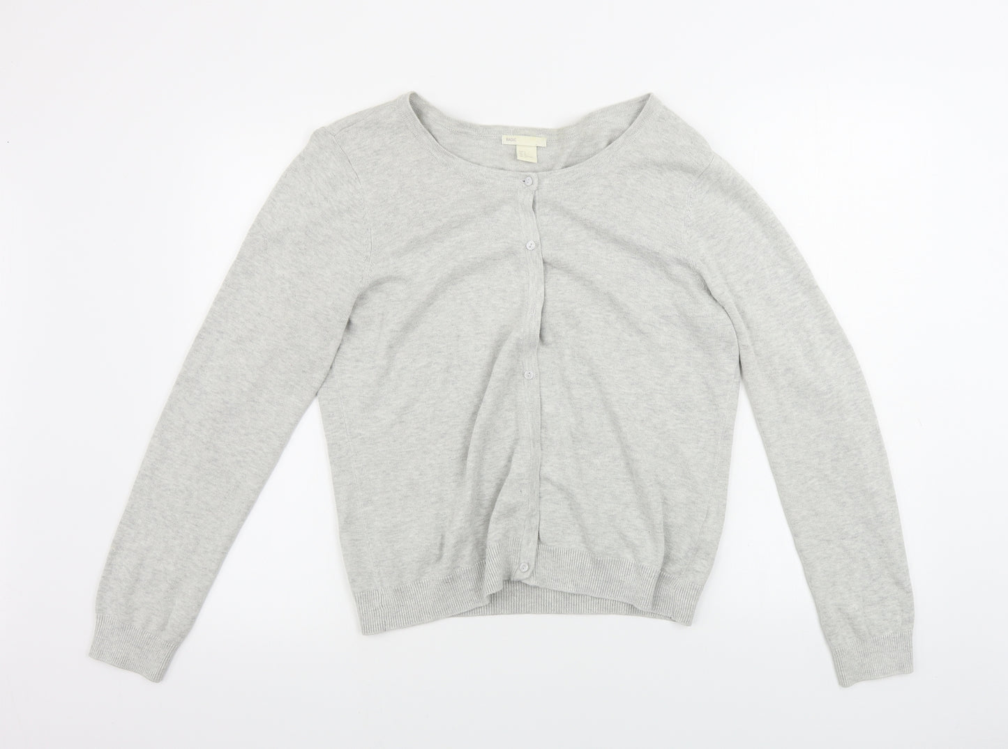 H&M  Womens Grey   Cardigan Jumper Size L