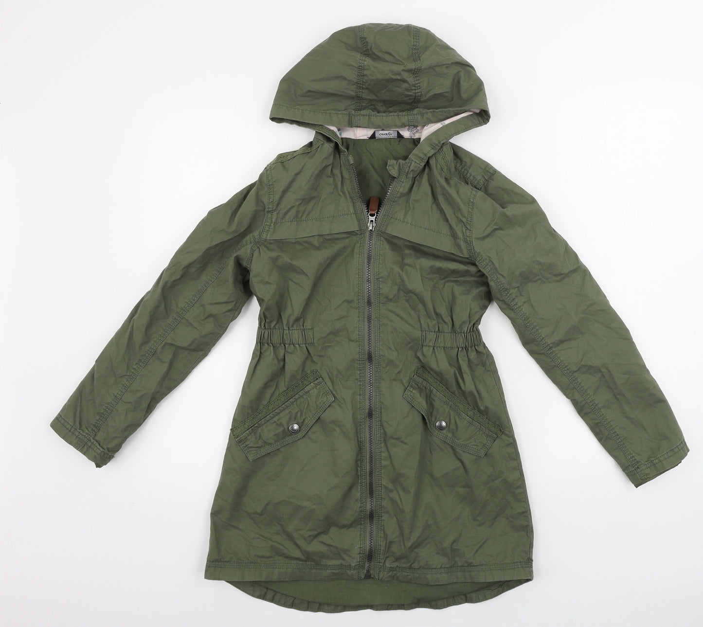 George  Girls Green   Jacket Coat Size 10-11 Years