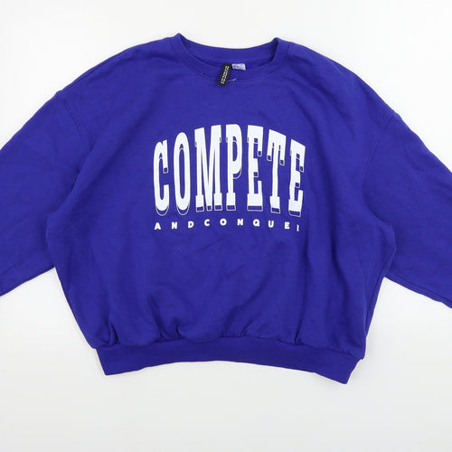 H&M  Womens Blue   Pullover Jumper Size XL