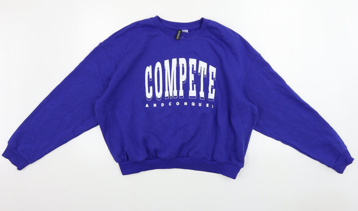 H&M  Womens Blue   Pullover Jumper Size XL