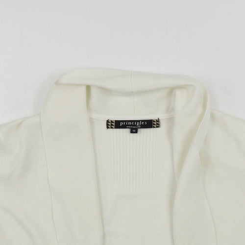Principles Womens Ivory   Cardigan Jumper Size 12
