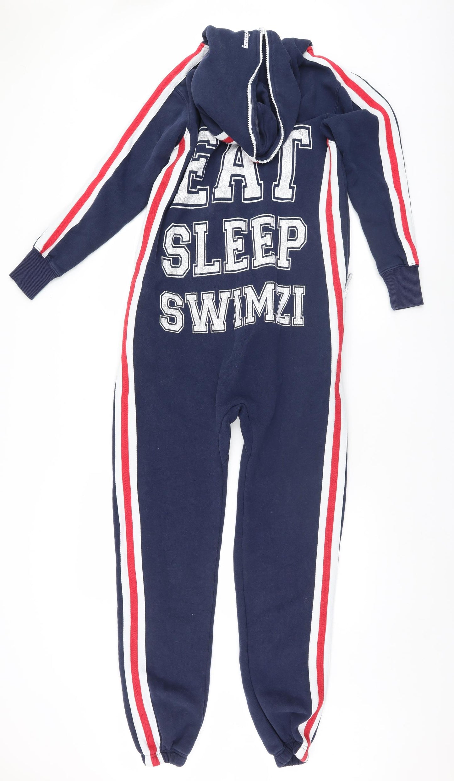 Swimzi Boys Blue Solid   One Piece Size 11-12 Years