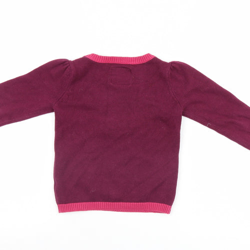 TU Girls Pink   Pullover Jumper Size 3-4 Years