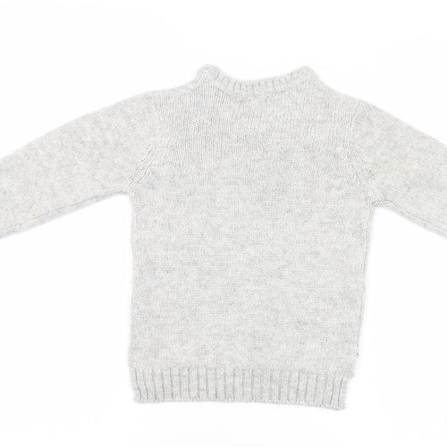 NEXT Girls Grey   Pullover Jumper Size 4 Years