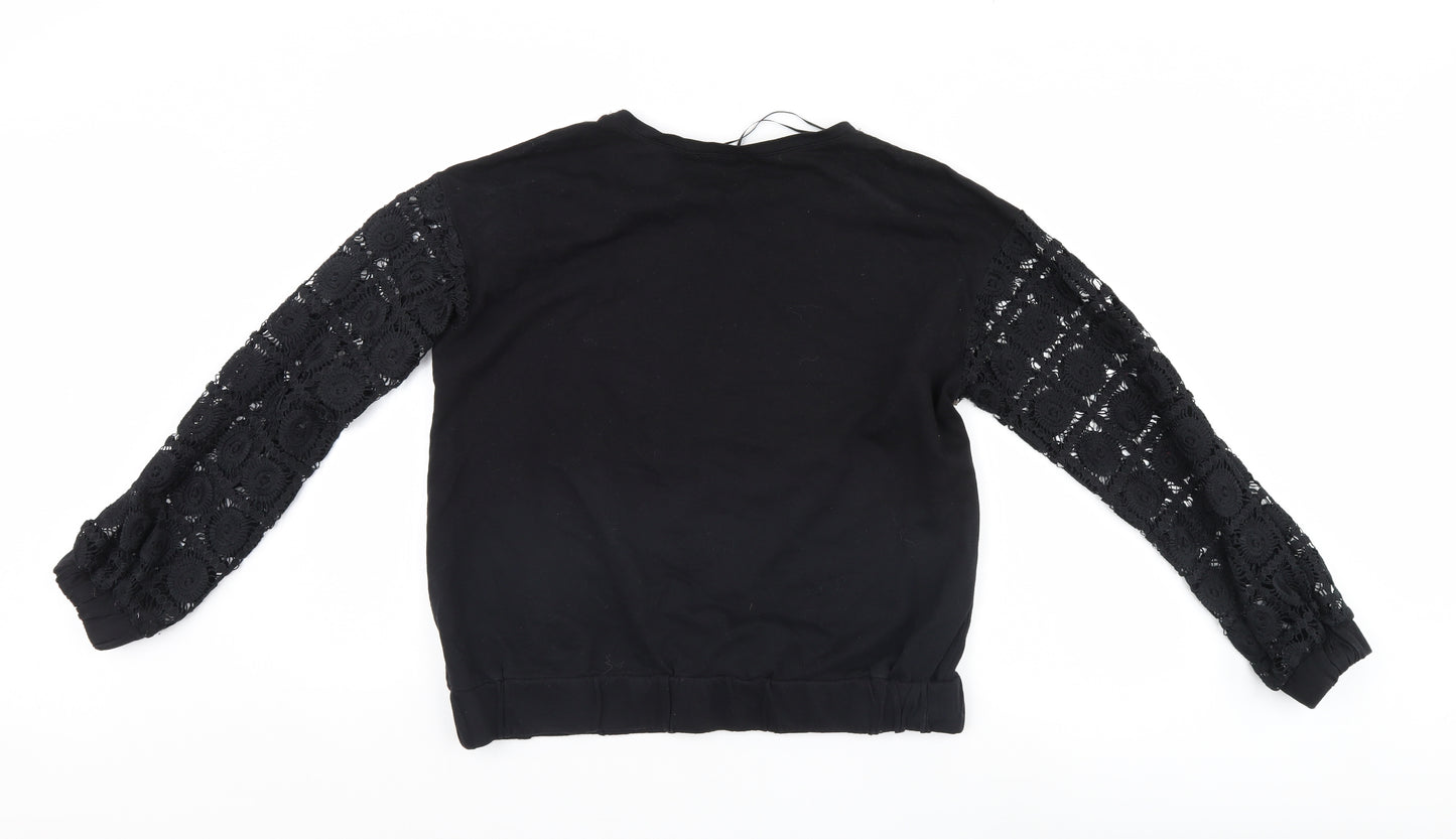 Select Womens Black   Pullover Jumper Size M