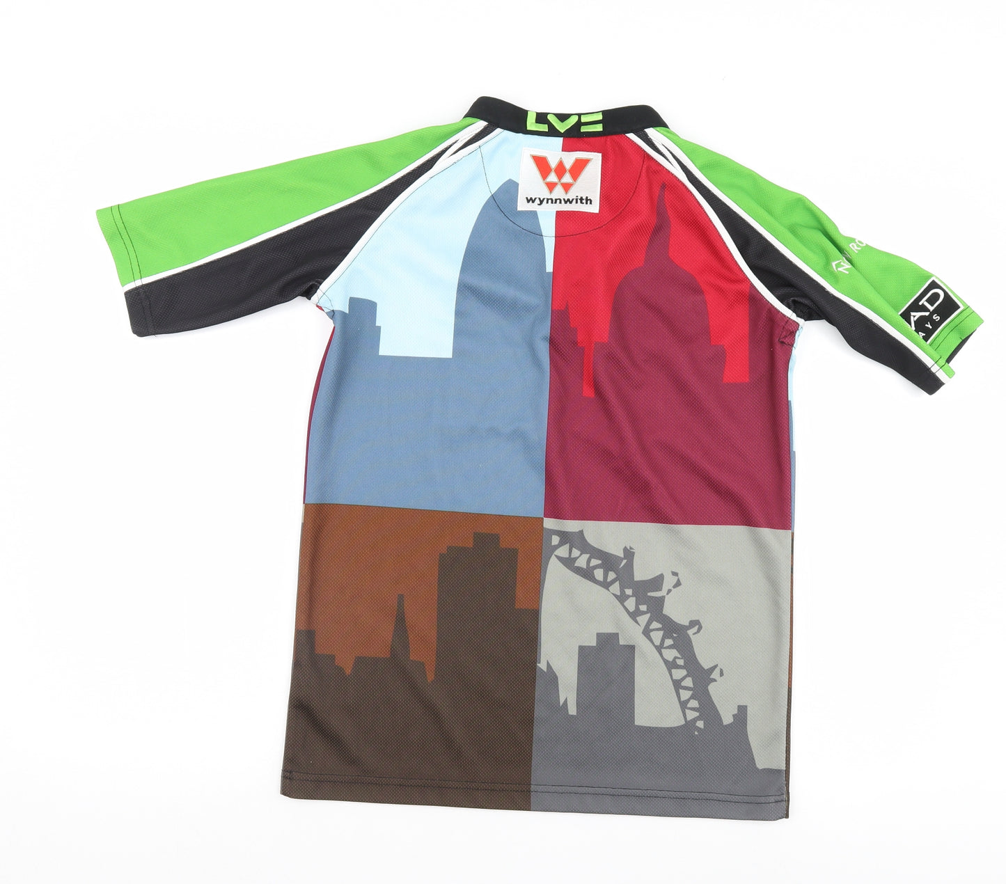 Kooga Boys Multicoloured Striped  Basic Polo Size L  - Rugby shirt