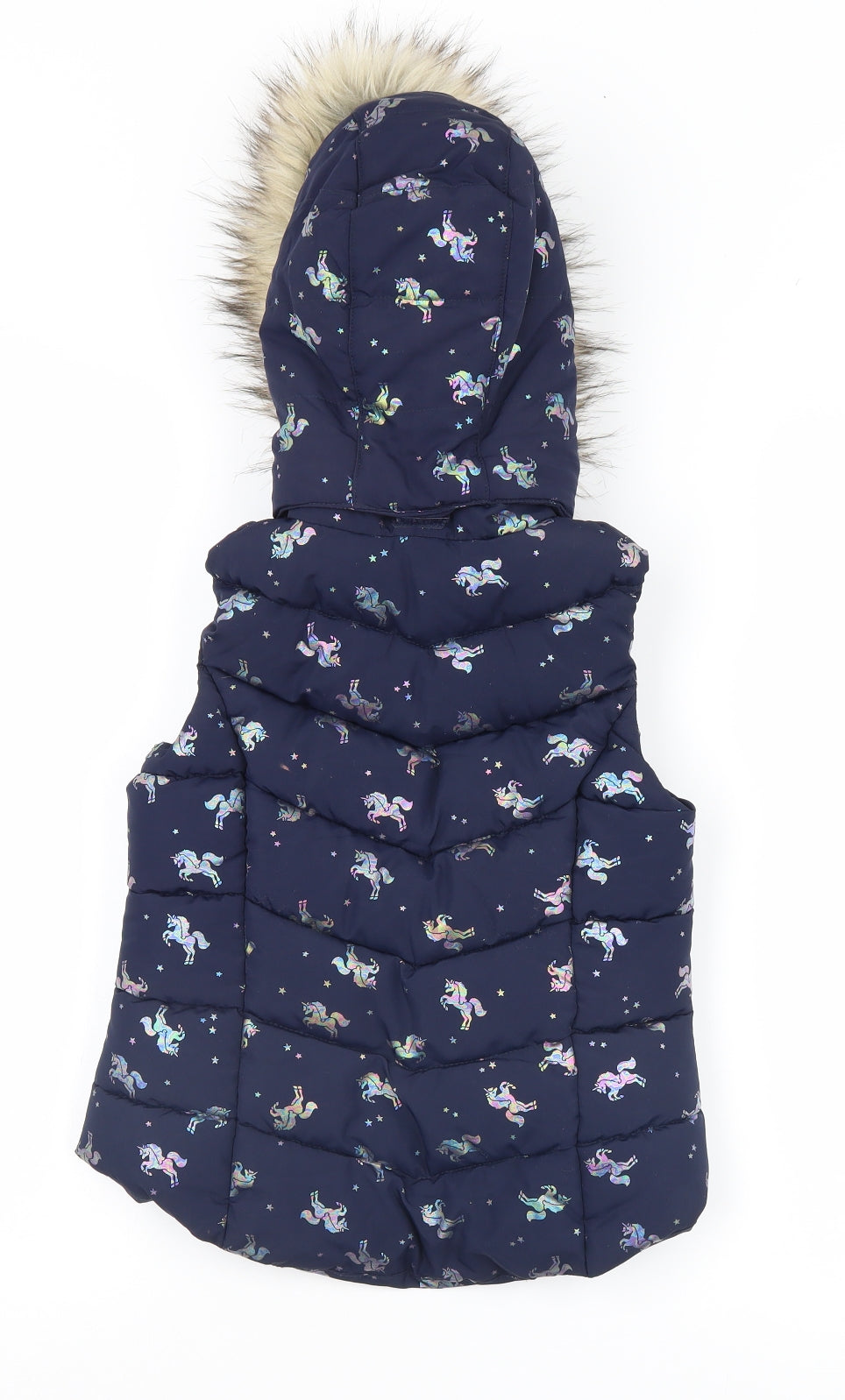 LOGG Girls Blue   Gilet Coat Size 7-8 Years