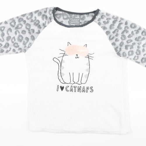 Primark Girls Multicoloured Animal Print  Top Pyjama Top Size 9-10 Years